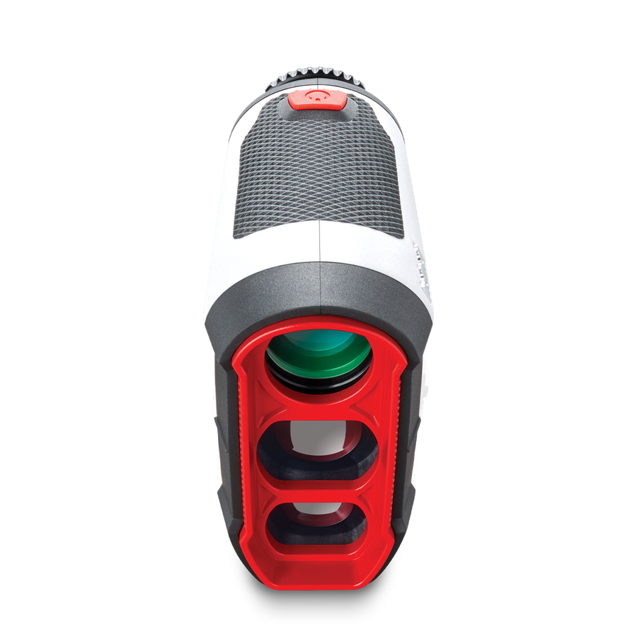 Bushnell Golf Tour V4 Shift laser rangefinder product photo from front. 