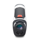 Tour V4 laser rangefinder by Bushnell Golf front product photo on white background. 
