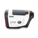 Bushnell Golf Tour V4 Shift laser rangefinder product photo from left side. 