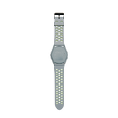 iON2 Force GPS watch back in silver and neon green. 