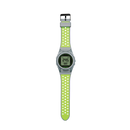 iON2 Force GPS watch front in silver and neon green. 