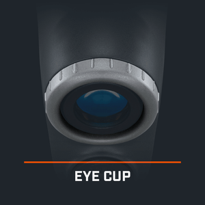 Detailed view of replacement eye cup for Pro X3 rangefinder.