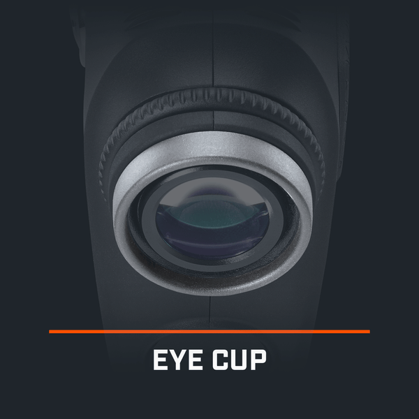 Detailed view of replacement eye cup for Pro XE rangefinder.