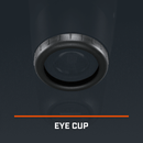 Detail view of Replacement Eye Cup for Pro X3+ and Pro X3+ LINK Laser Rangefinder, text reads Eye Cup.