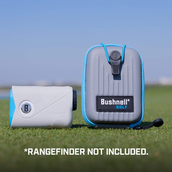 Replacement Carrying Case for A1-Slope (204810) Laser Rangefinder on golf green with A1-Slope Laser Rangefinder, text reads Rangefinder Not Included