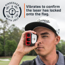 Bushnell Golf Tour V4 Shift laser rangefinder demonstration photo of pinseeker with jolt.