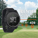 Bushnell Golf Excel GPS watch demonstration of center front/back distances.