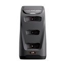 Front view of Bushnell Golf LPi launch monitor with triple-camera system for precise ball and club tracking.