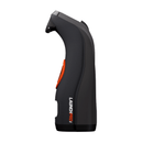 Side profile of Bushnell Golf Launch Pro i showing sleek curved design with orange accent and bold branding.
