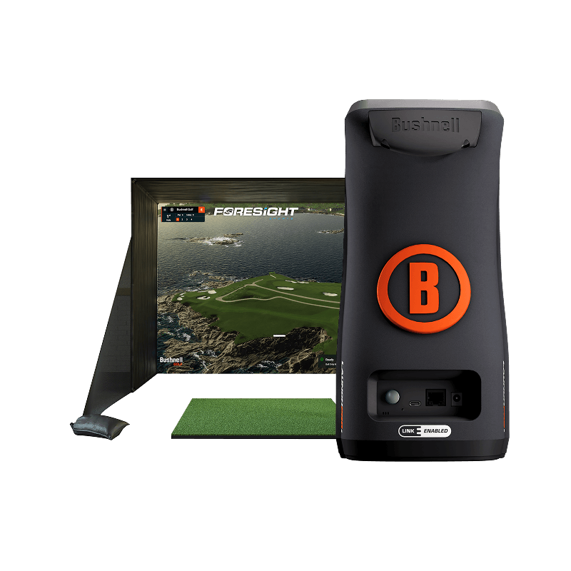 Full Bushnell simulator system with Launch Pro monitor.