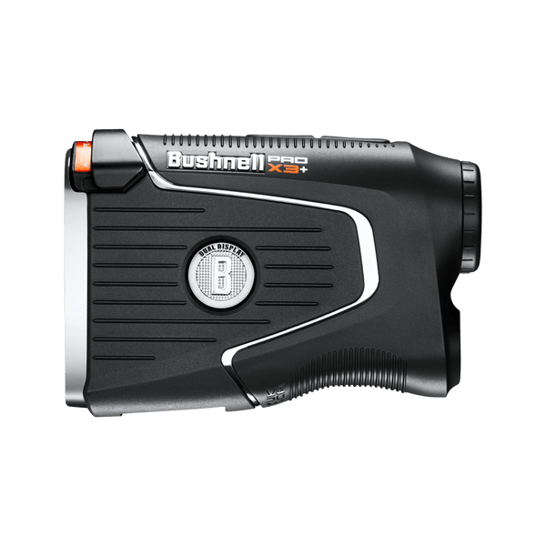 Left side view of Pro X3+ LINK Laser Rangefinder on transparent background.