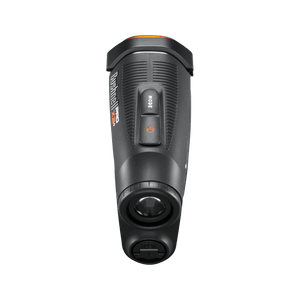 Back view of Pro X3+ LINK Laser Rangefinder on transparent background.
