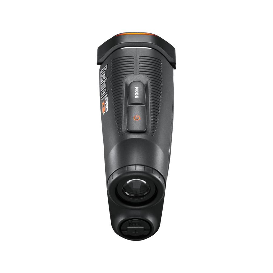 Back view of Pro X3+ LINK Laser Rangefinder on transparent background.