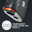 Animated GIF showing Pro X3+ LINK Laser Rangefinder Locking Slope Switch.