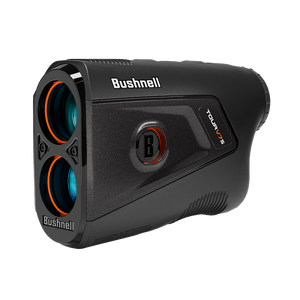 The Bushnell Golf Tour V7 Shift rangefinder features advanced golf technology including Slope-Switch, PinSeeker with Visual JOLT, dual-color OLED display, 6x magnification, and weather-resistant design for precise distance measurement on the course.