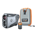Tour V5 laser rangefinder by Bushnell Golf what's in the box shot on white background. 
