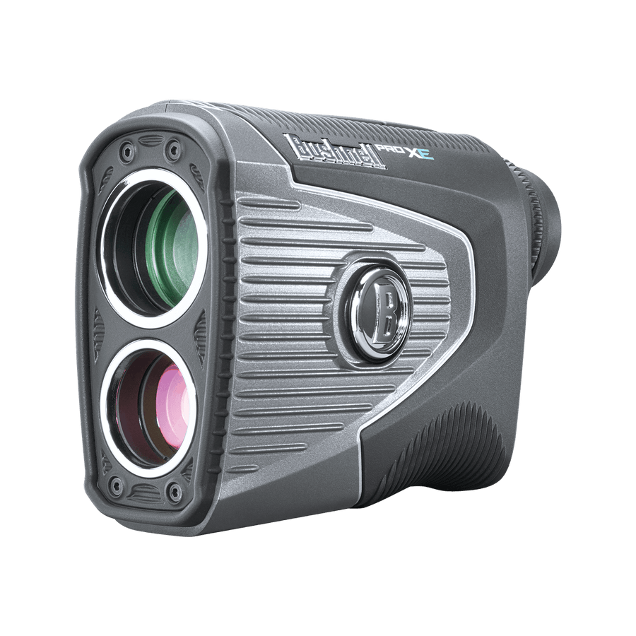 Bushnell Golf Pro XE Golf Laser Rangefinder Product Photo Angled